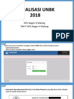 Sosialisasi Unbk Mts Negeri 4 Malang