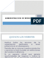 Administrsacion de WEBSITES