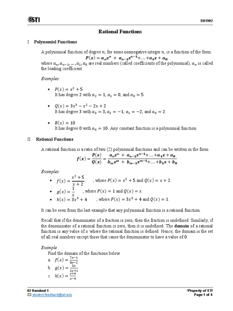 02 Handout 1 8 Pdf Polynomial Fraction Mathematics