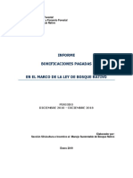 Bonificaciones Ley de Bosque Nativo Dic 2010 - Dic 2018