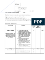 Listening Speaking Lesson Plan