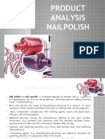Product Analysis Nailpolish: G.Neelesh Roll No.28