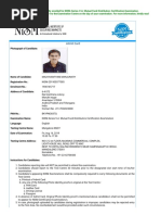 Nism Va Admit Card