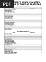 Treinamento Sobre Combate a Incêndio e Primeiros Socorros 2019