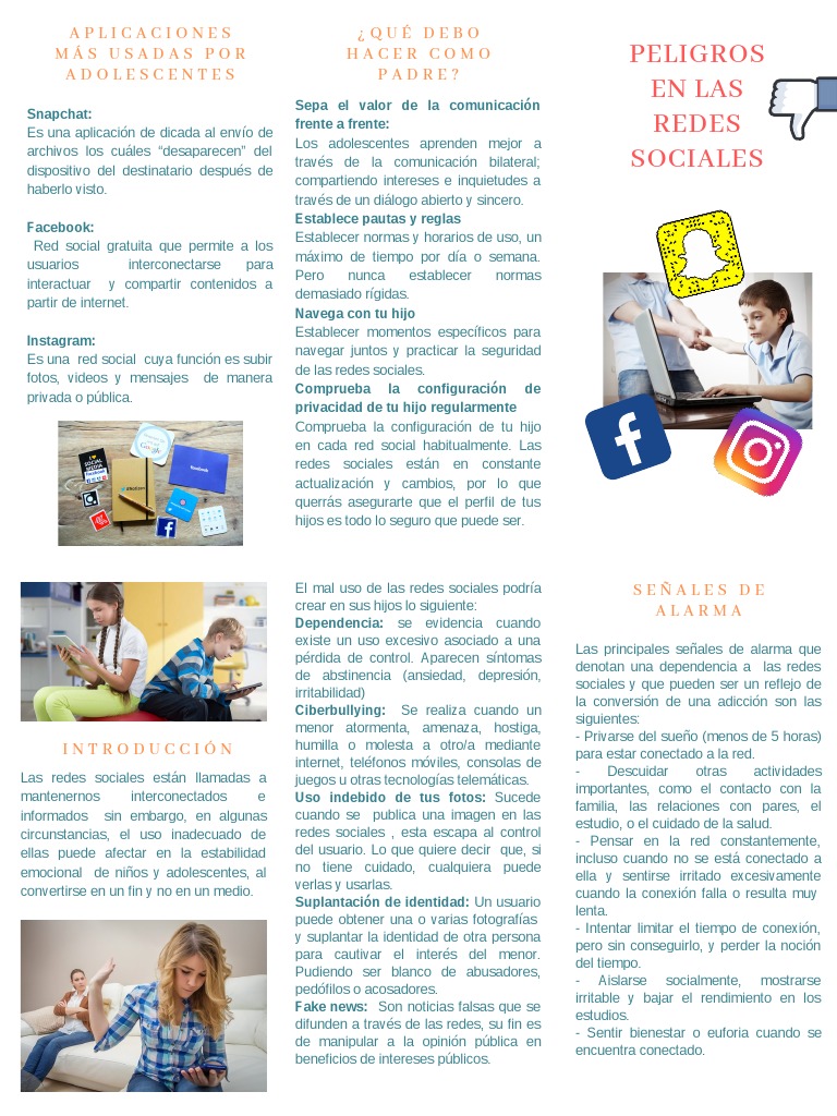 Peligros en Las Redes Sociales | PDF | Servicio de redes sociales ...