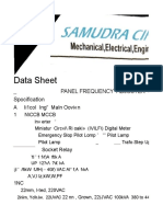 Data Sheet: Panel Frequency Adjuster 380V 50Hz To 440V Spociflcatlon