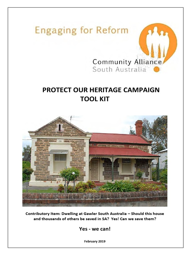 Community Alliance Heritage Campaign Kit PDF Zoning Employment