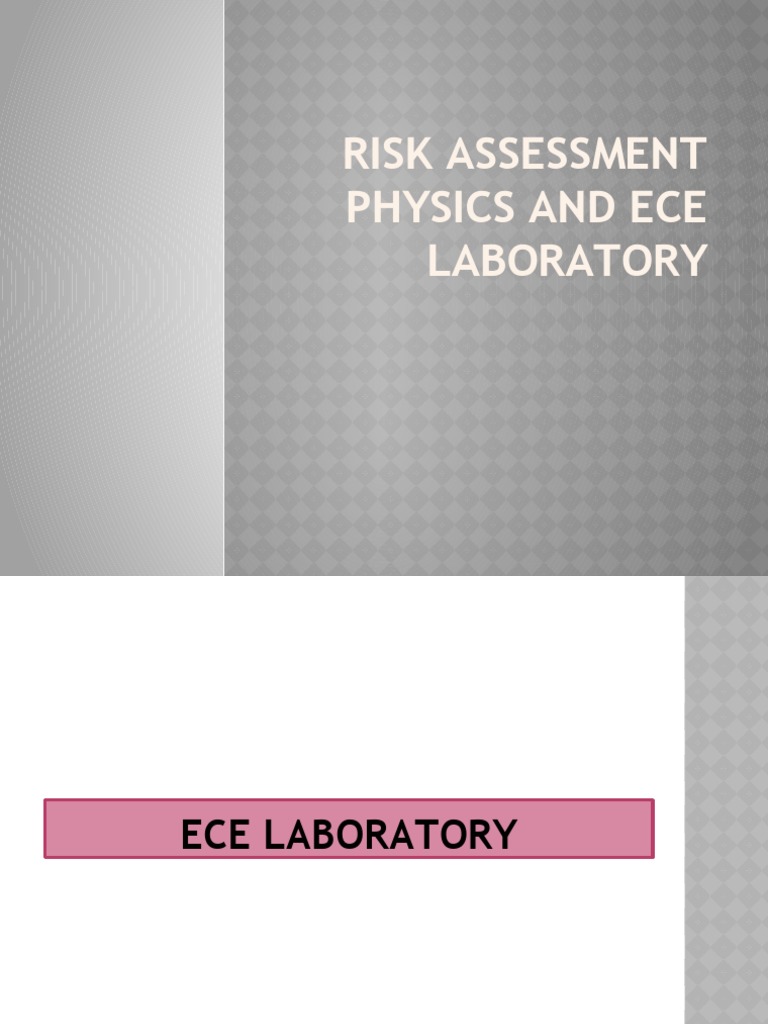 Laboratory Risk Assessment Guide | PDF | Risk | Electric Current