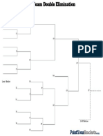 8-Team Double Elimination Bracket PDF