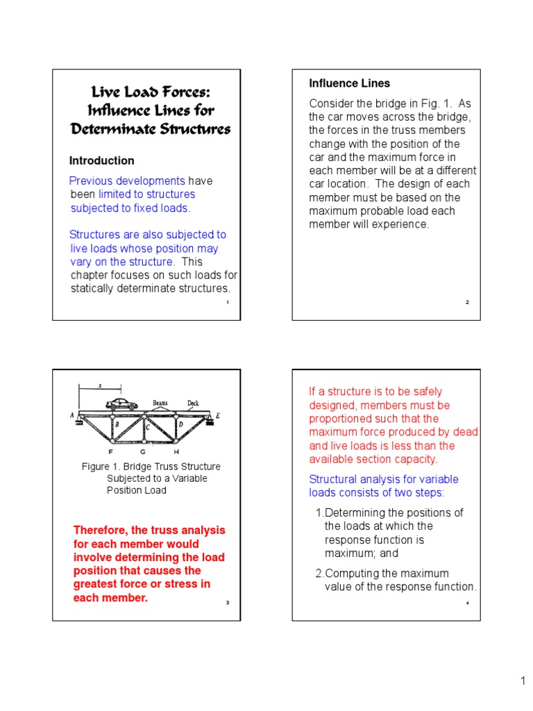 L8 - Influence Line Diagrams | PDF