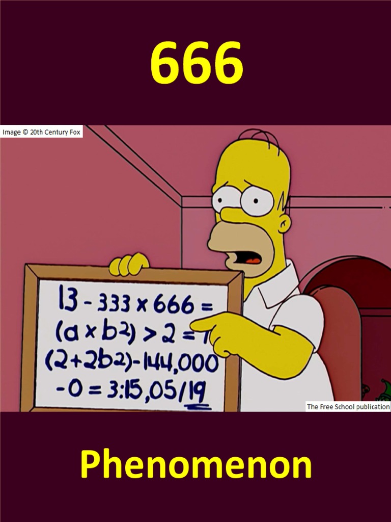666 Phenomenon: The Simpsons Et Al. Free Book | PDF | Author | Number ...