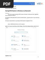 Pairing RFID Reader in Windows Via Bluetooth