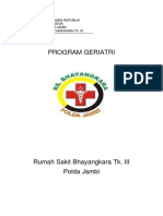 Program Geriatri: Kepolisian Negara Republik Indonesia Daerah Jambi Rumah Sakit Bhayangkara Tk. Iii