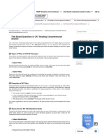 Title Based Question in CAT RC Section - Details & Strategies