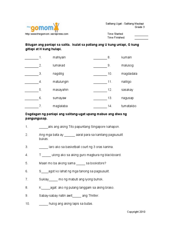 Salitang Ugat | PDF
