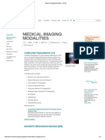 Medical Imaging Modalities - Comparison