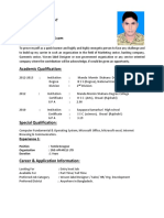 Curriculum Vitae of