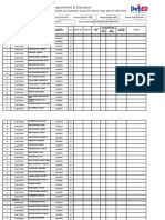 Department of Education: School Form 8 Learner's Basic Health and Nutrition Report For Senior High School (SF8-SHS)