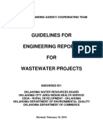 Guidelines For Engineering Reports FOR Wastewater Projects: Oklahoma Funding Agency Coordinating Team
