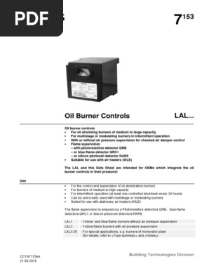 Burner Control LAL 2.25