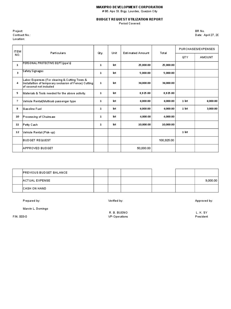 Br Form Pdf Business