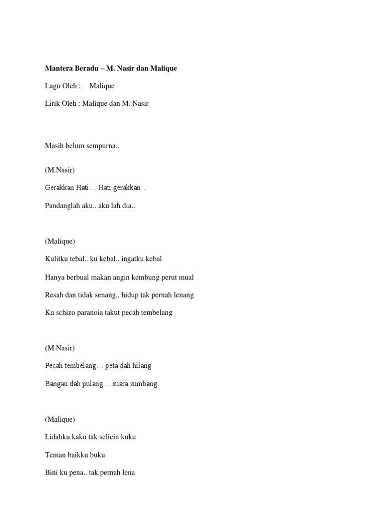 Malik Dan M Nasir Pdf