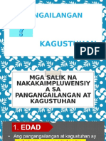 Mga Salik Na Nakakaimpluwensya Sa Pangangailangan at Kagustuhan