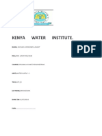 Kenya Water Institute.: Michael Kipkemboi Langat