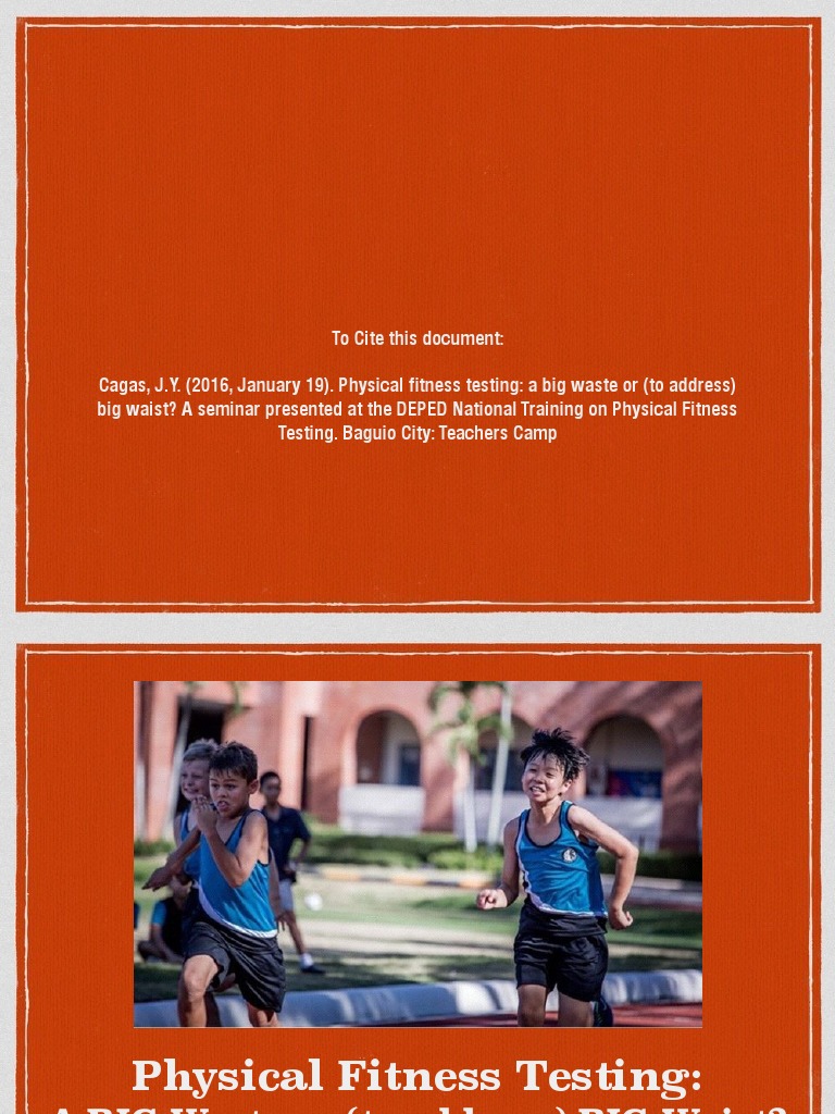 DEPED Physical Fitness Test Overview | PDF | Software Testing | Youth