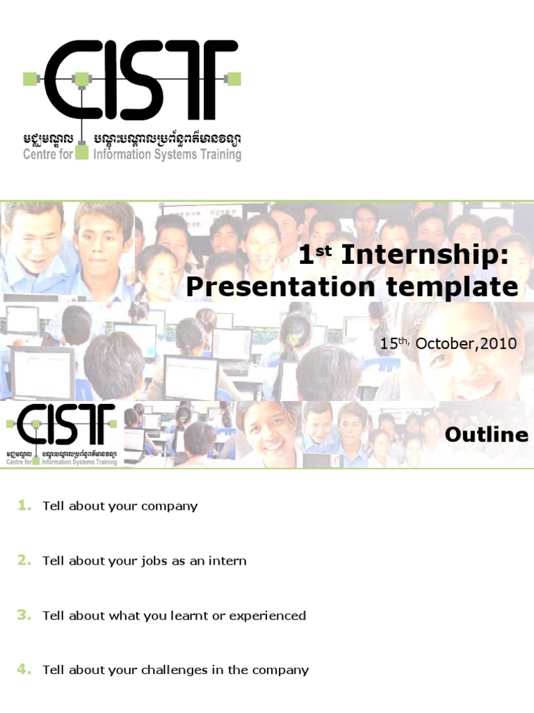 1st Final Presentation Template | PDF | Career & Growth