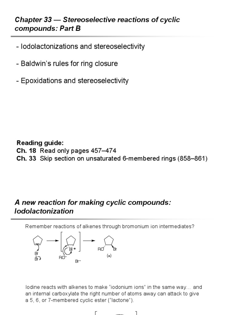 Chapter 33 - Stereoselective Reactions of Cyclic Compounds: Part B ...