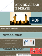 Pasos para El Debate