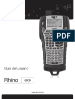 Rhino Industrial 6000 Guia Usuario