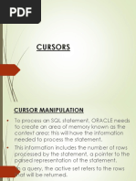 Cursors Lecture