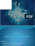 Line Defect in Solid
