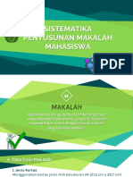 Sistematika Penulisan Makalah Untuk Maha