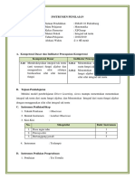 Instrumen Penilaian Integral Tak Tentu