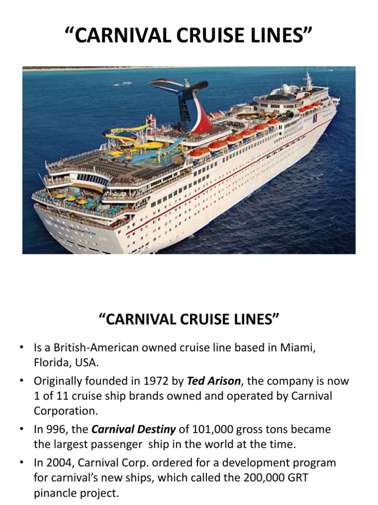 Carnival Cruise Line | PDF | Cruise Ship | Hotel