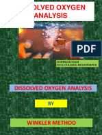 Dissolved Oxygen Analysis