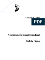 American National Standard Safety Signs: ANSI Z535.1-2016