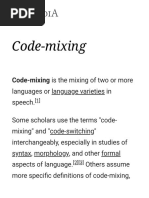 Code Mixing 