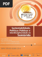 Sustentabilidade, Políticas Publicas e interdisciplinariedade no Semiárido