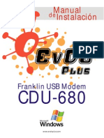 EvDO-Plus Manual Franklin CDU-680 Windows