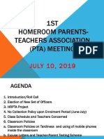 1st Pta Agenda