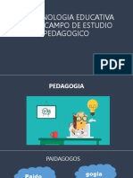 La Tecnologia Educativa Como Campo de Estudio Pedagogico