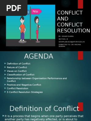 Conflict and Conflict Resolution