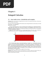 Integral Calculus: 1.1 Areas Under Curves - Introduction and Examples