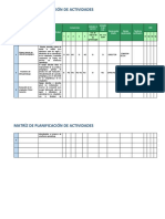 Matriz de Planificacion