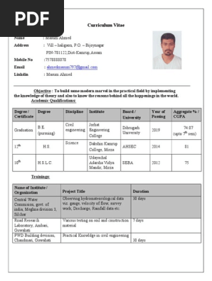 CV template