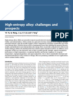 High-Entropy Alloy: Challenges and Prospects: Y.F. Ye, Q. Wang, J. Lu, C.T. Liu and Y. Yang